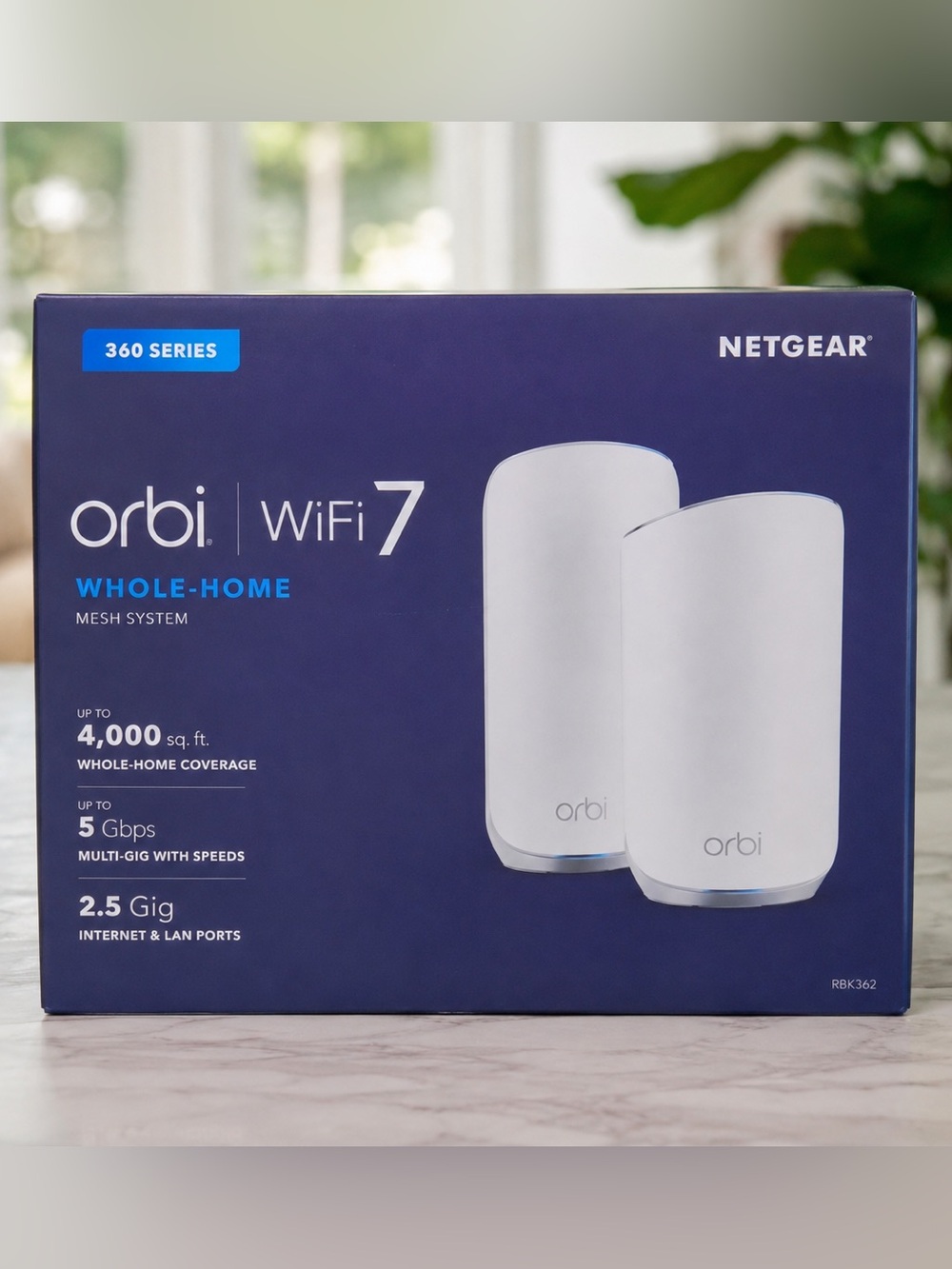 NETGEAR Orbi WiFi 7 Whole-Home Mesh System - White